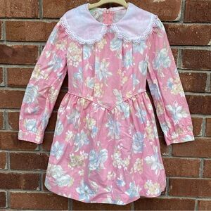 Vintage Wildflower Collection For JCPenny Floral Collared Dress Girls Size 3T